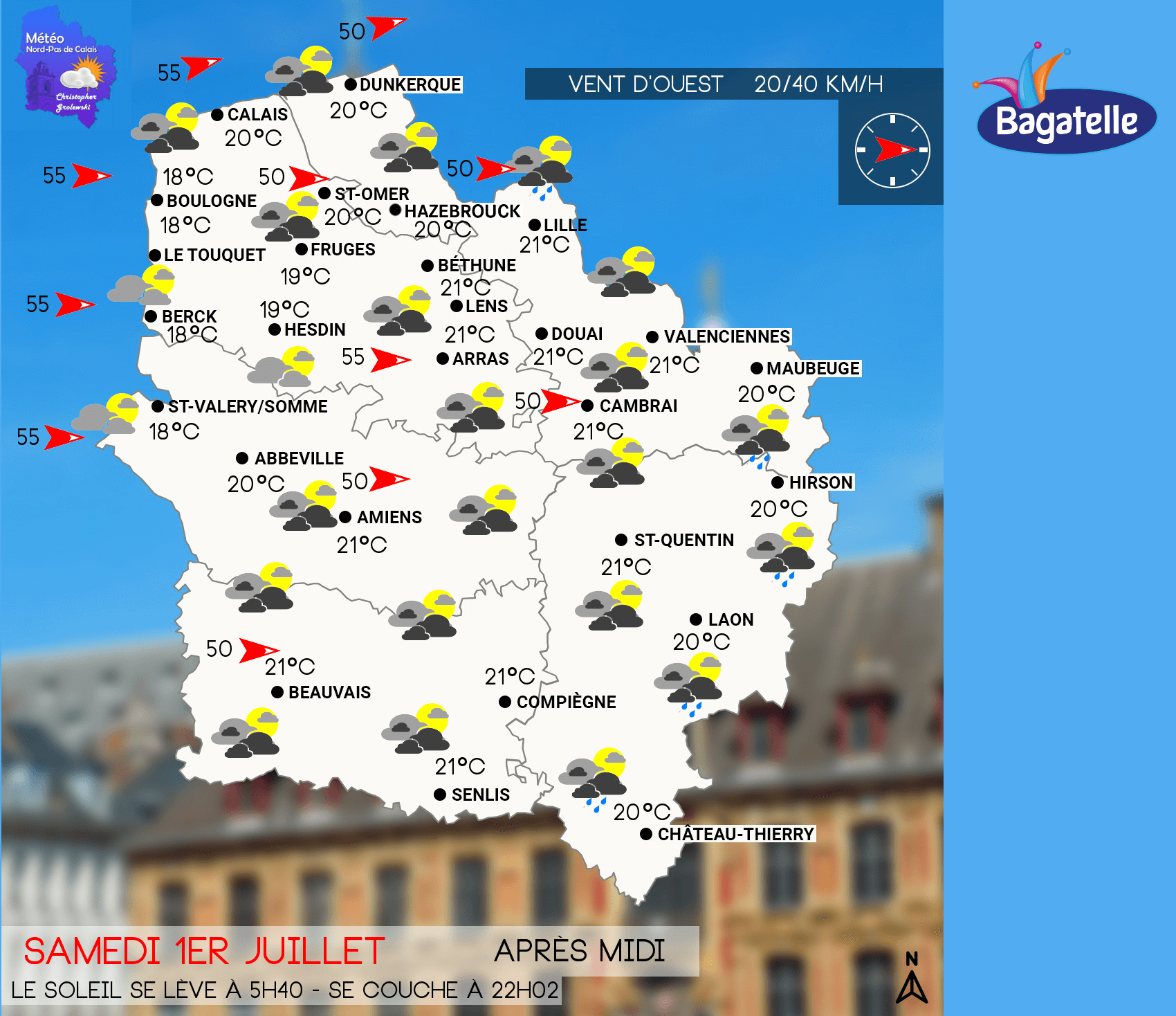 SAMEDI1ERAPM Météo Nord Pas de Calais